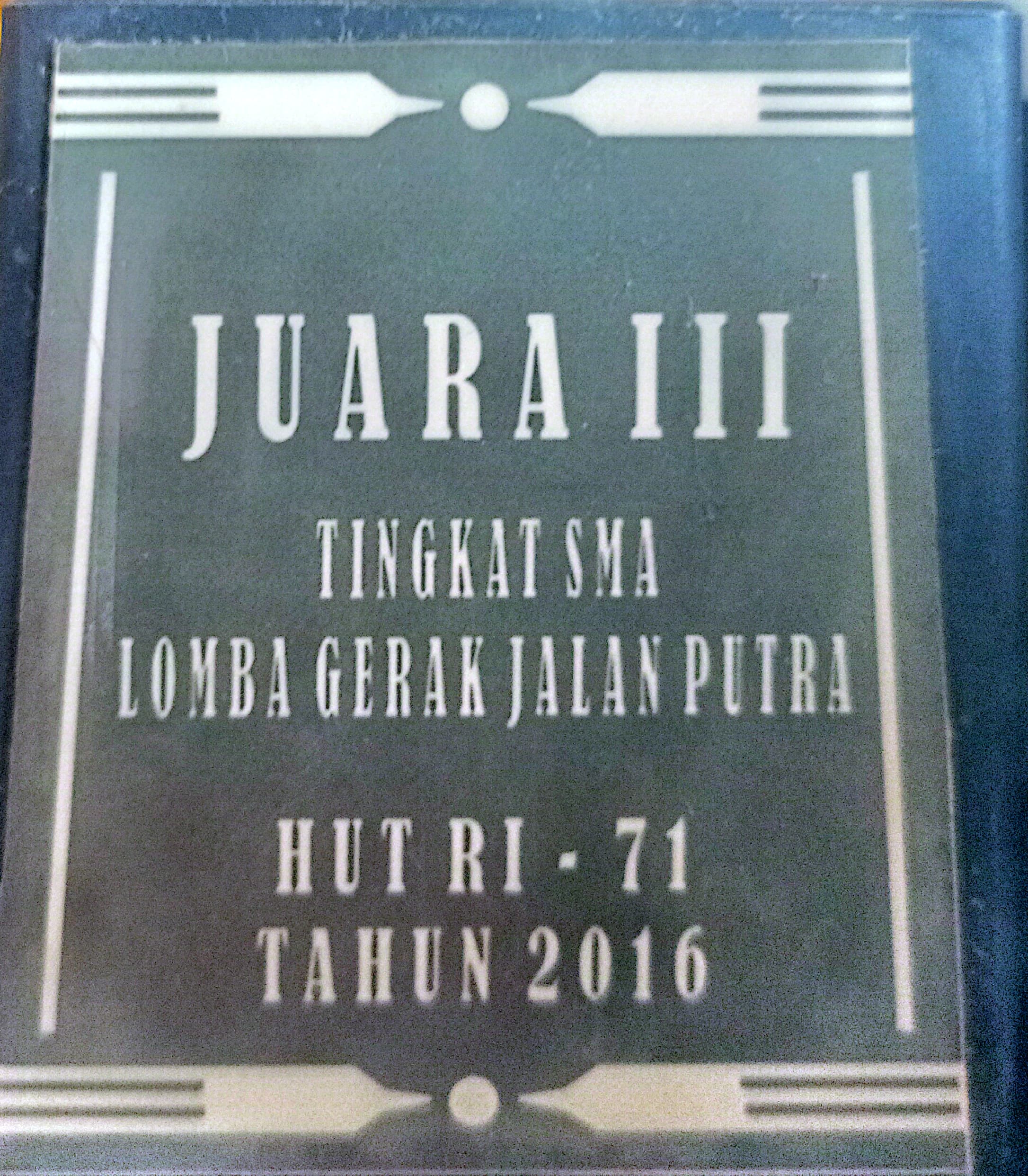 Juara 3 gerak jalan putra 